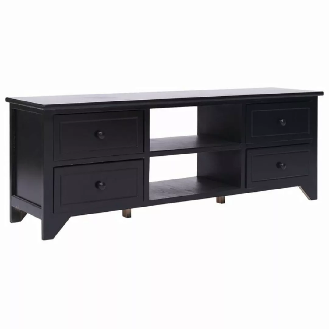 vidaXL TV-Schrank TV-Schrank Schwarz 108x30x40 cm Massivholz Paulownia Lowb günstig online kaufen