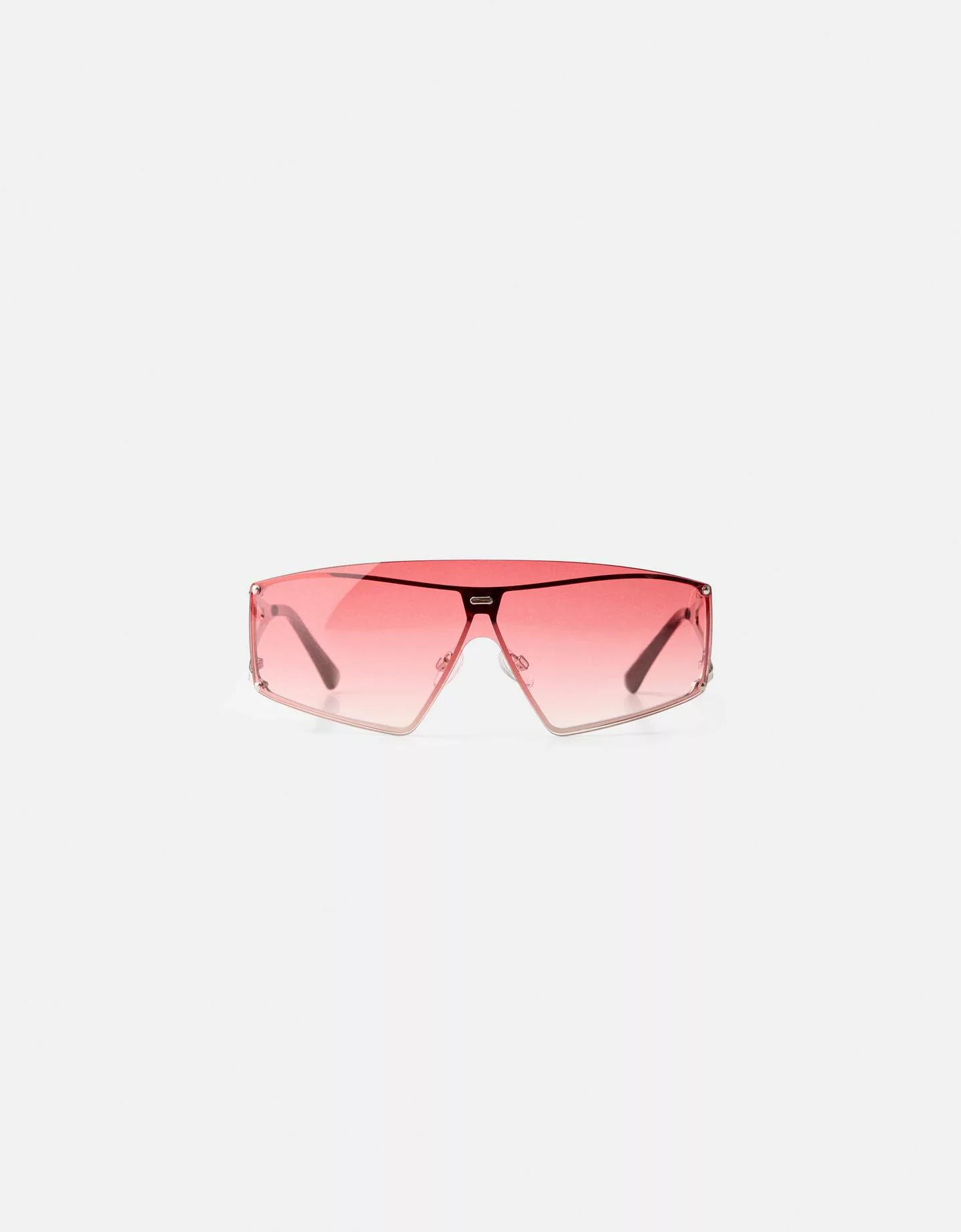 Bershka Sportliche Sonnenbrille Damen Rot günstig online kaufen