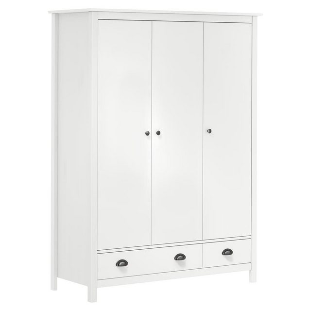 vidaXL Kleiderschrank Kleiderschrank mit 3 Türen Hill Range Weiß 127x50x170 günstig online kaufen