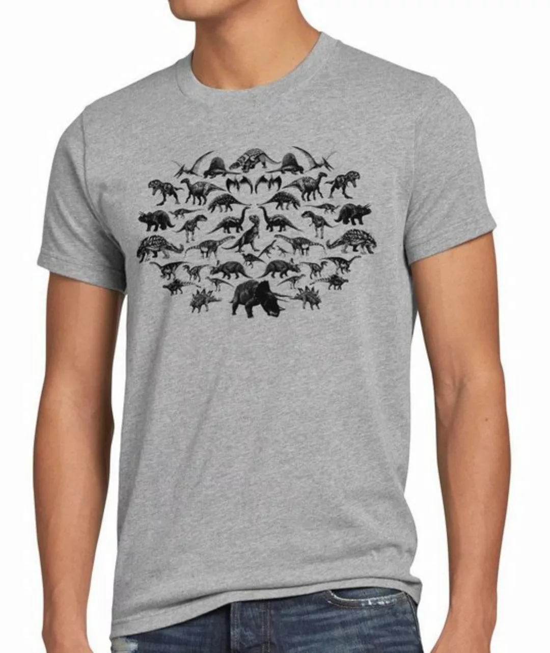 style3 Print-Shirt Herren T-Shirt Monster big bang Dinosaurier Sheldon Jura günstig online kaufen
