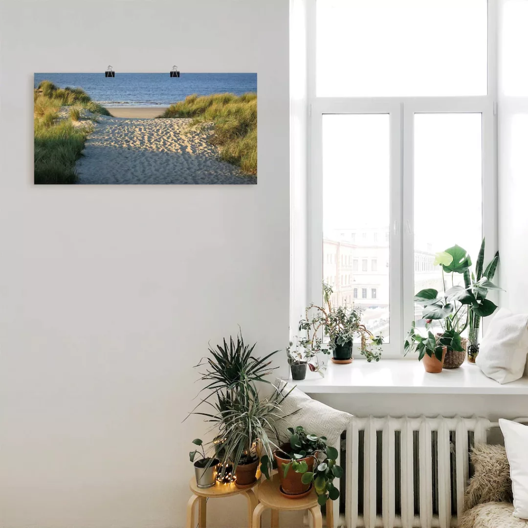 Artland Wandbild »Strandaufgang«, Strand, (1 St.), als Alubild, Outdoorbild günstig online kaufen