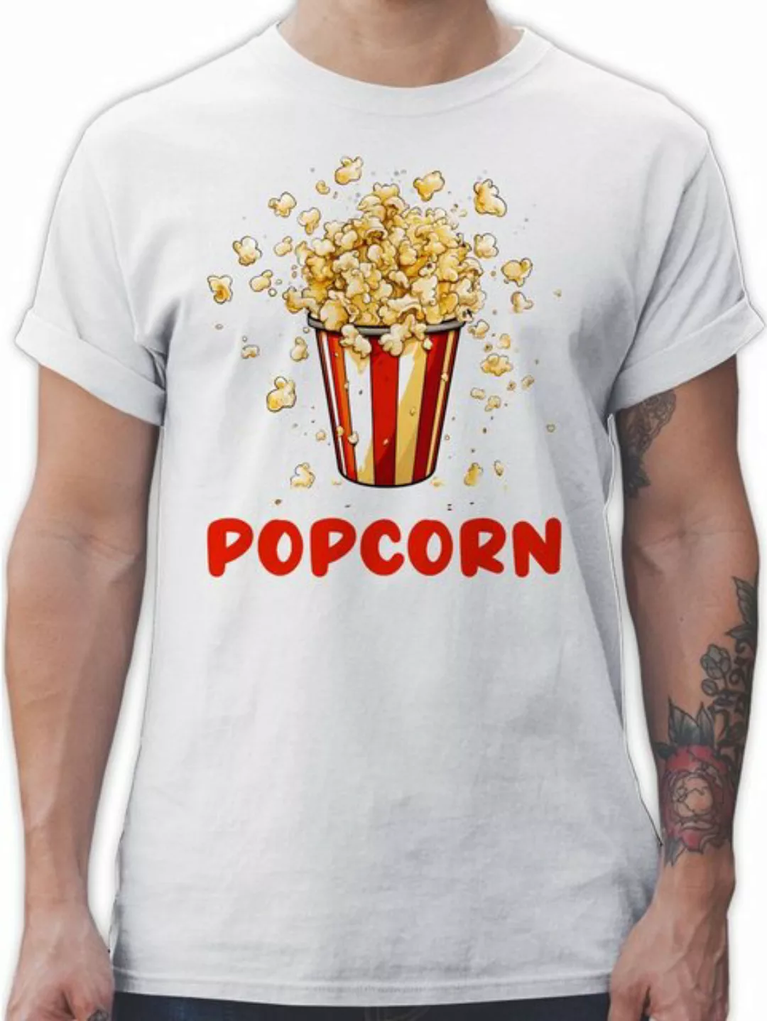 Shirtracer T-Shirt Popcorn Fan Popcornverkleidung Filmliebhaber Pop-Corn Ka günstig online kaufen