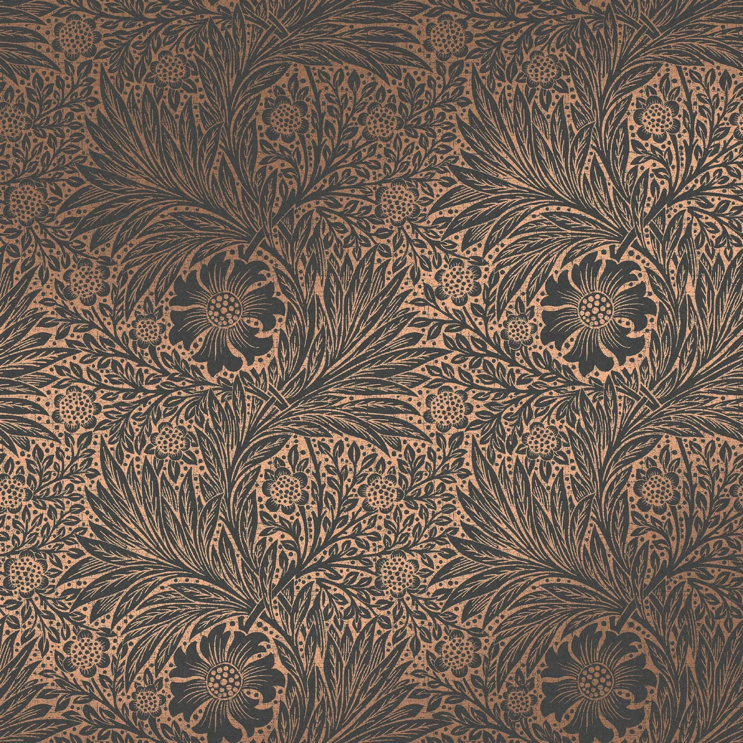 William Morris at Home Vliestapete Marigold Fibrous 10 m x 52 cm Grau FSC® günstig online kaufen