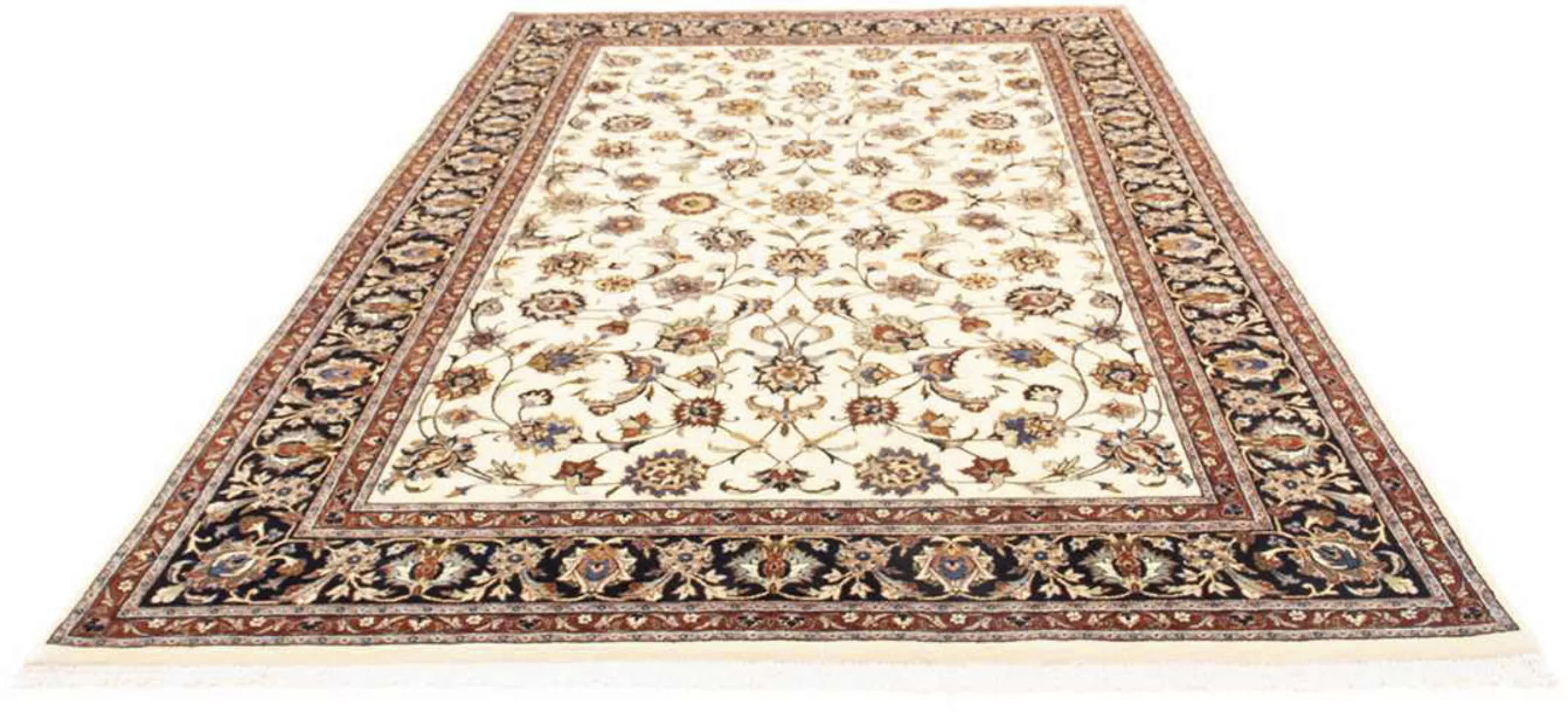 morgenland Wollteppich »Kaschmar Blumenmuster Beige 285 x 200 cm«, rechteck günstig online kaufen