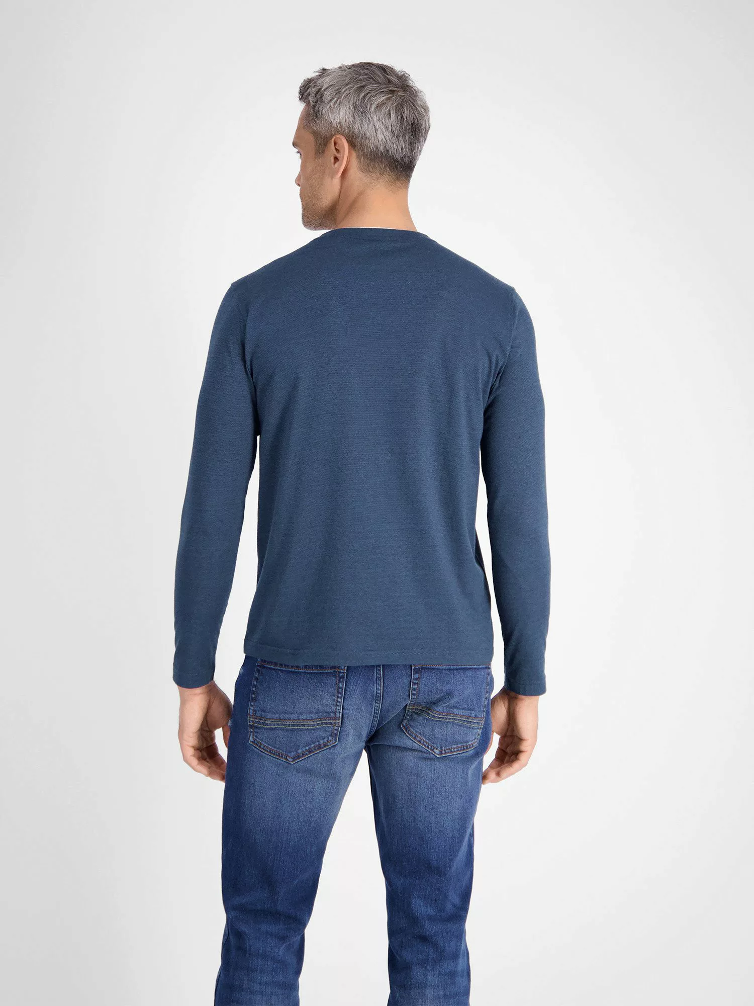 LERROS Sweatshirt LERROS Serafino-Langarmshirt für Herren günstig online kaufen