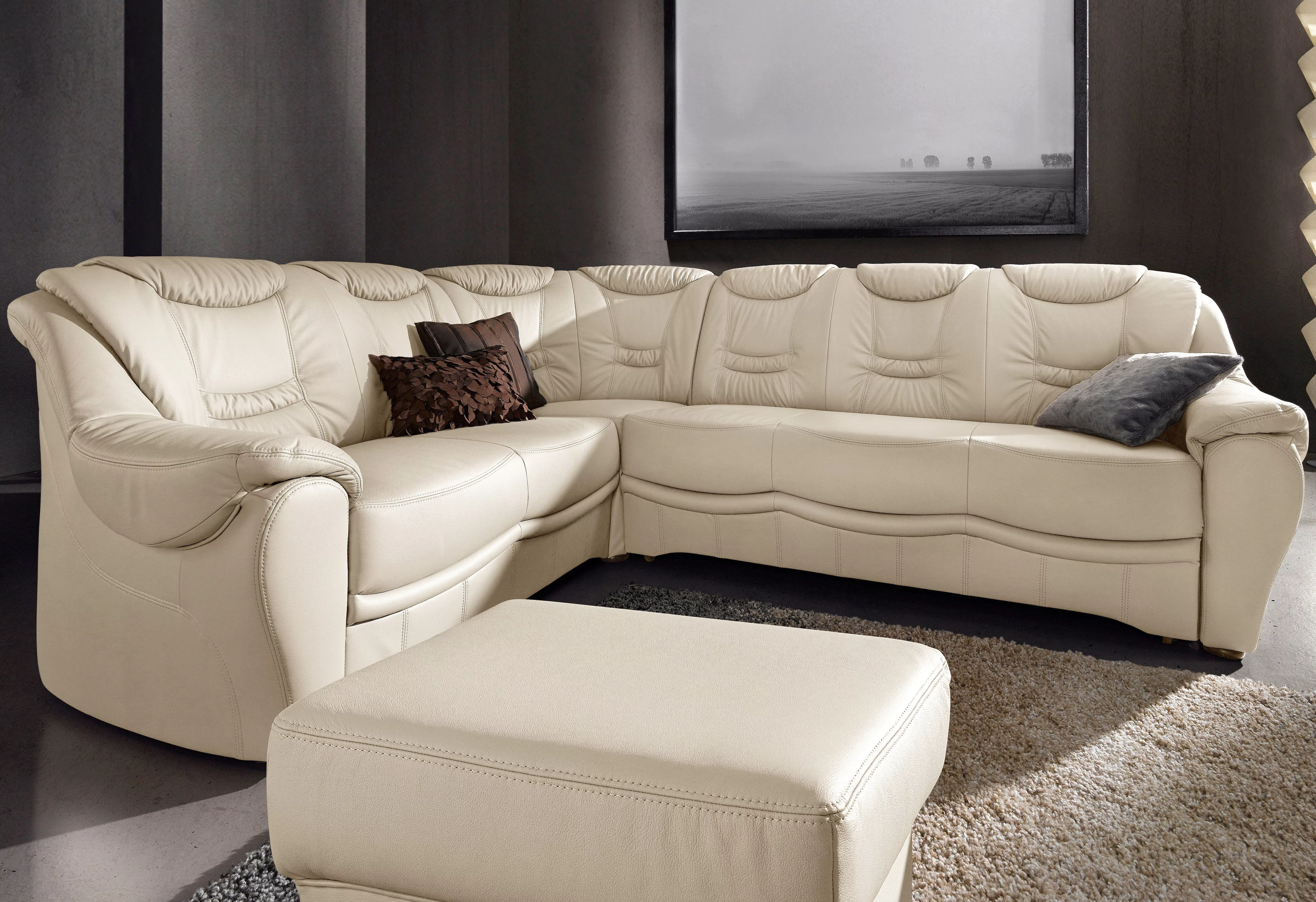 sit&more Ecksofa "Benson L-Form", wahlweise mit Bettfunktion günstig online kaufen