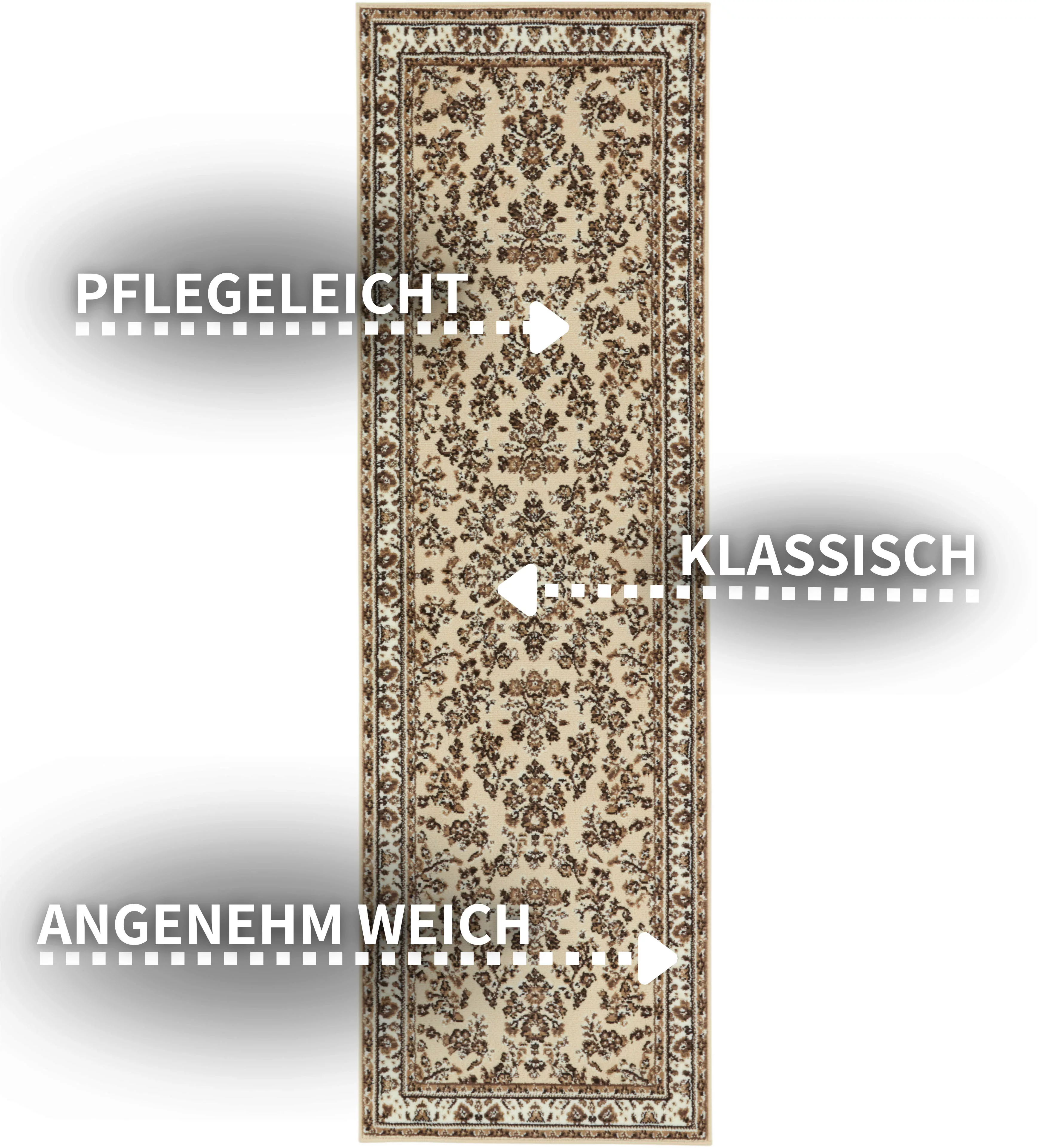 Home affaire Teppich »Halton«, rechteckig, 8 mm Höhe, Kurzflor, Orient-Opti günstig online kaufen