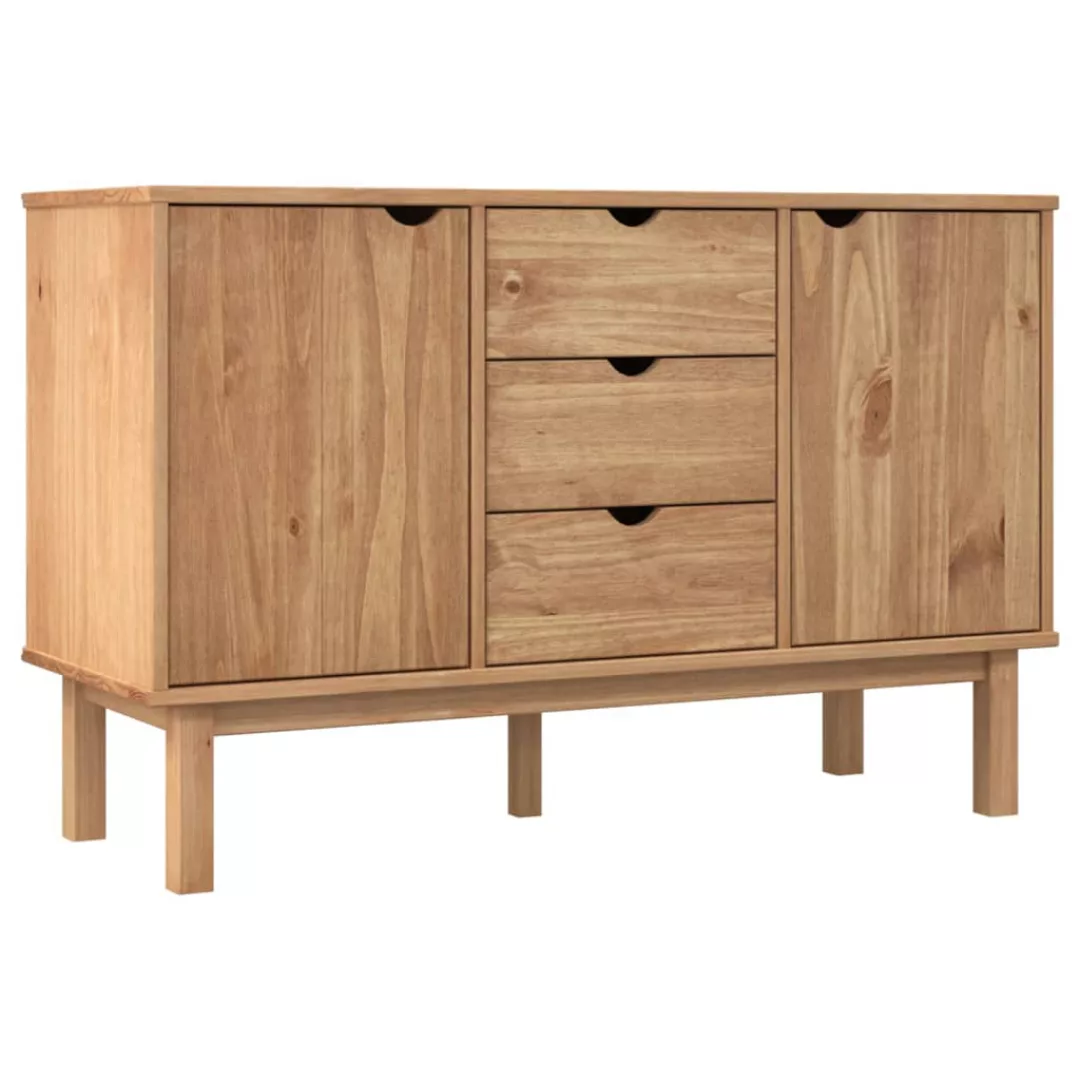 Vidaxl Sideboard 113,5x43x73 Cm Massivholz Kiefer günstig online kaufen