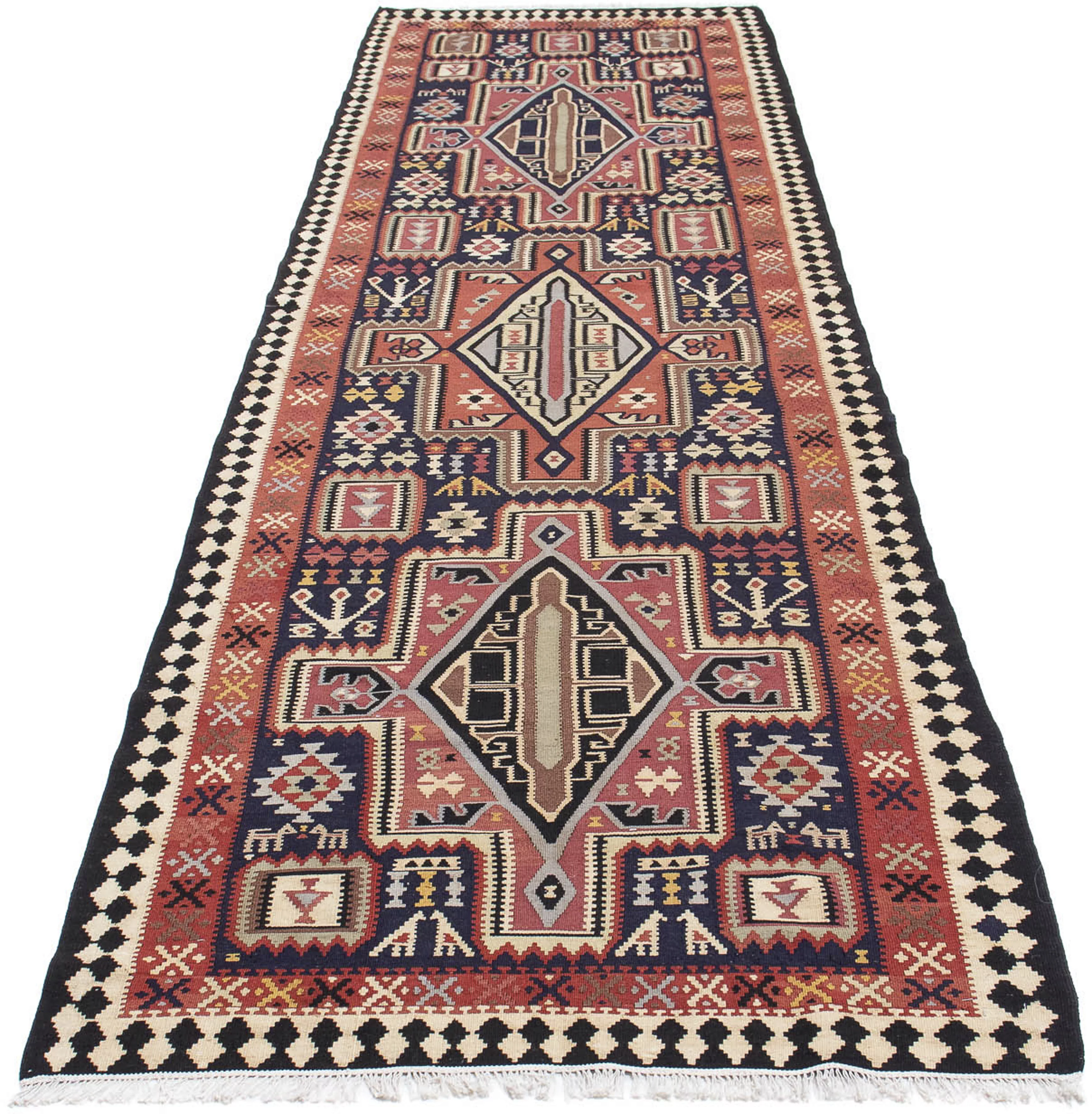 morgenland Wollteppich »Kelim - Oriental - 382 x 102 cm - mehrfarbig«, rech günstig online kaufen