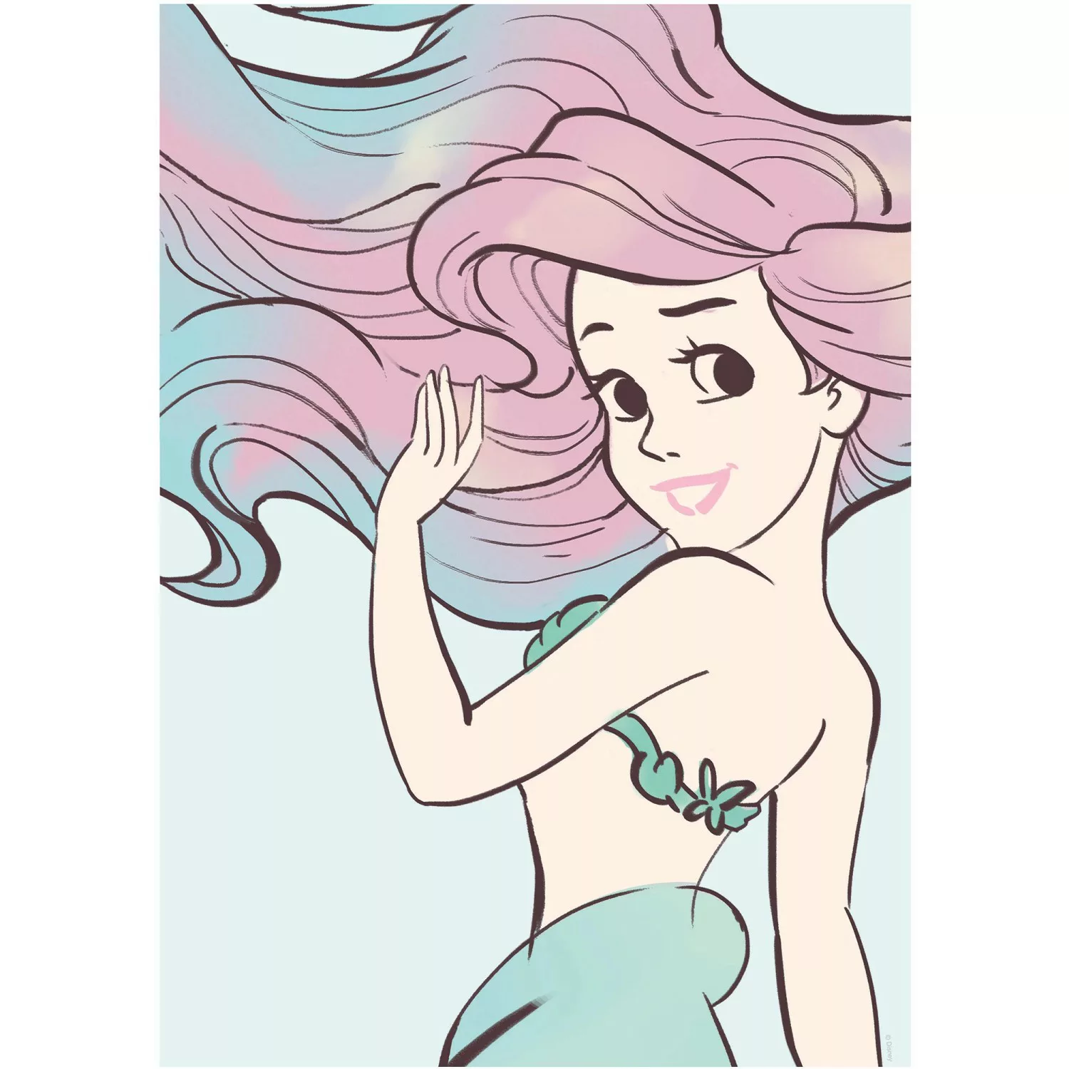 Komar Wandbild Ariel Aquarell 30 x 40 cm günstig online kaufen