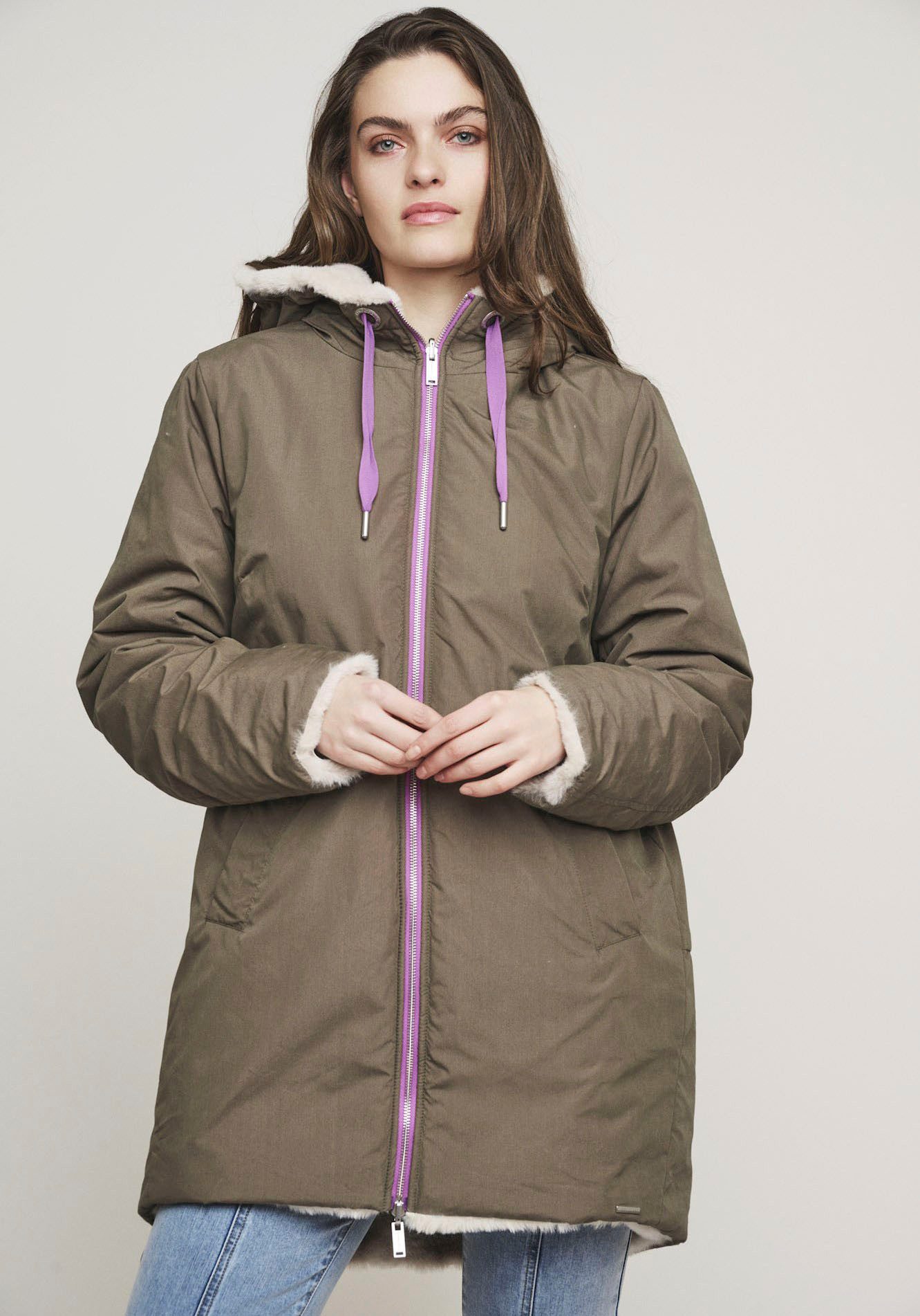 Rino & Pelle Parka mit kontrastfarbenen günstig online kaufen