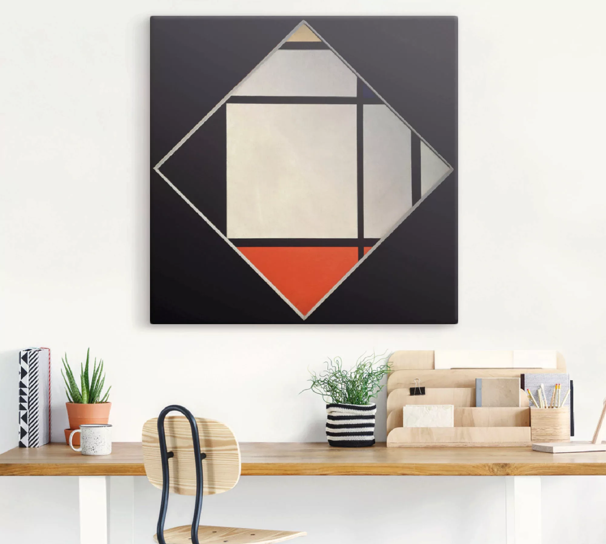 Artland Leinwandbild "Rhombus II.", Muster, (1 St.), auf Keilrahmen gespann günstig online kaufen