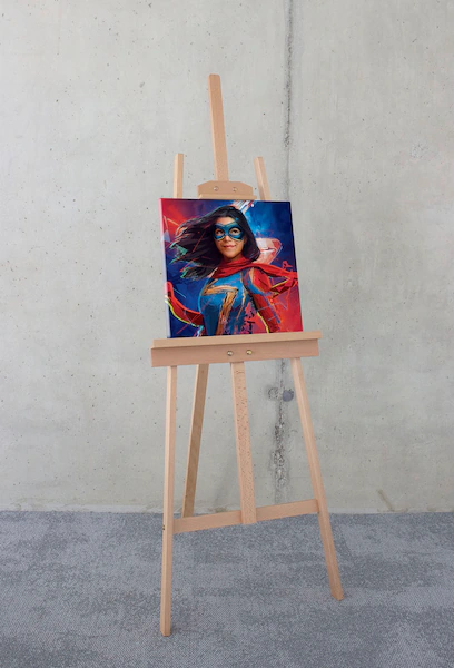 Komar Leinwandbild "Keilrahmenbild - Miss Marvel - Größe 40 x 40 cm", Disne günstig online kaufen