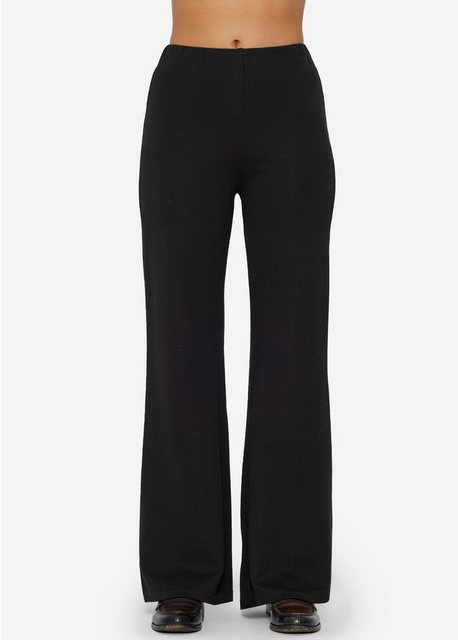 SASSYCLASSY Stoffhose Figurbetonende Highwaist-Hosen Damen Schwarz Hoher Bu günstig online kaufen