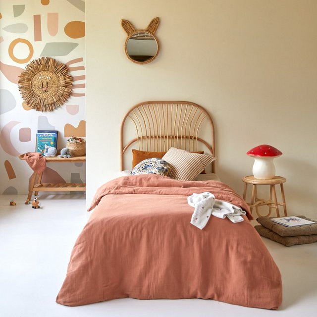 Tikamoon Kinderbett Colette Kinder-Kopfteil aus Rattan 90 cm günstig online kaufen