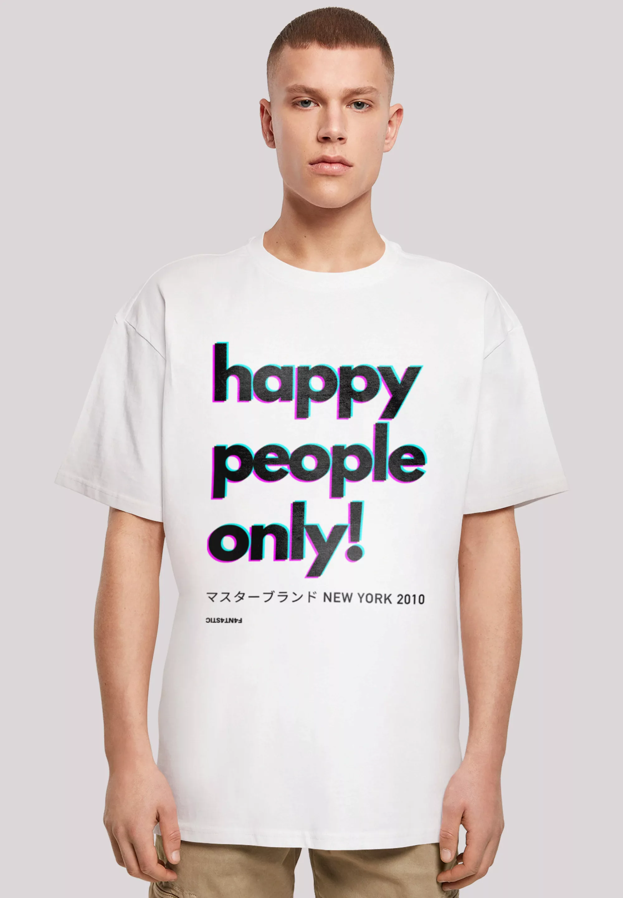 F4NT4STIC T-Shirt "Happy people only New York" günstig online kaufen