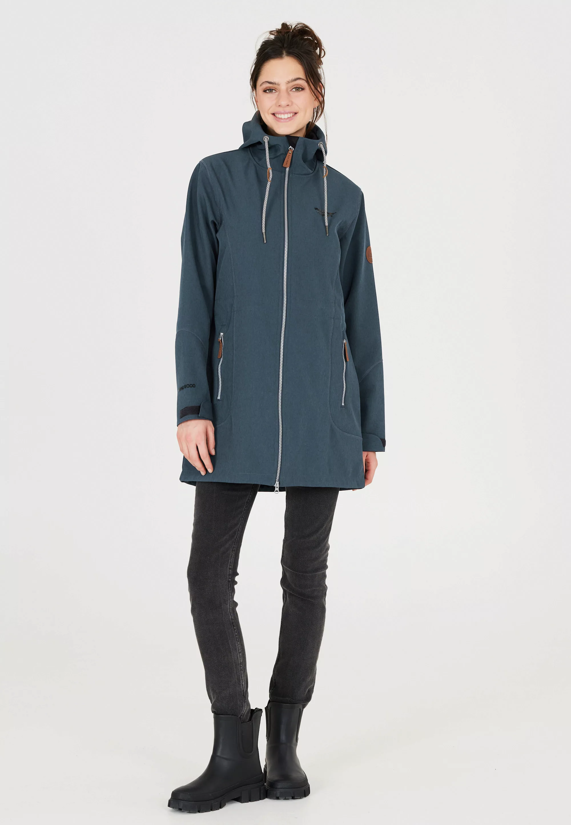 WEATHER REPORT Softshelljacke "Lilan", mit langem Schnitt und wasserdichter günstig online kaufen