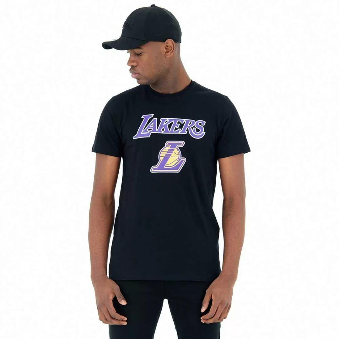 New Era Team Logo Los Angeles Lakers Kurzärmeliges T-shirt XS-S Black günstig online kaufen