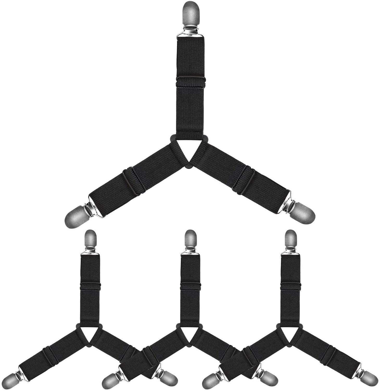 BAYLI Spannbettlaken Verstellbare Bettlakenspanner [8er Set], günstig online kaufen