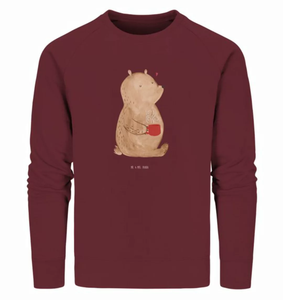 Mr. & Mrs. Panda Longpullover Größe S Bär Morgenkaffee - Burgundy - Geschen günstig online kaufen