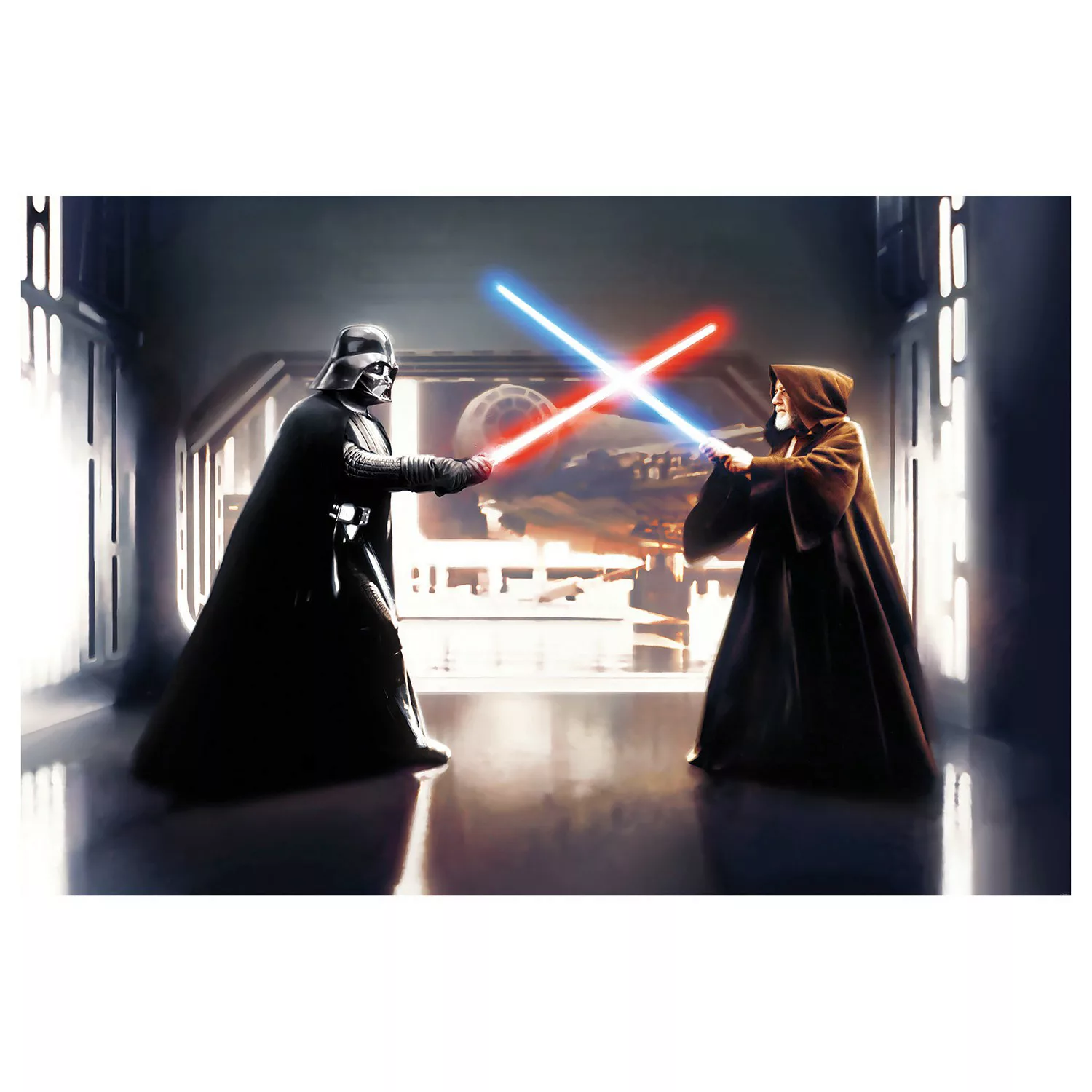 Komar Vliestapete »Star Wars Vader vs. Kenobi« günstig online kaufen