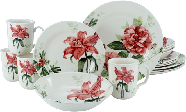 CreaTable Kombiservice ROSEMARY bunt Steingut 16 tlg. günstig online kaufen