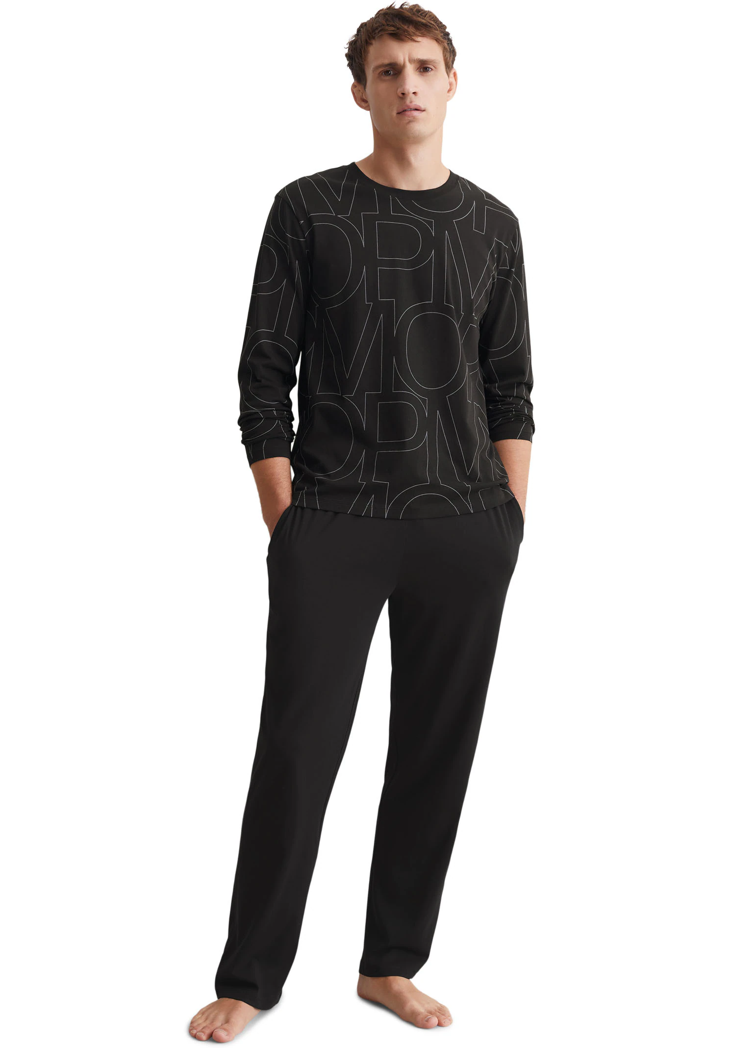 Marc OPolo Pyjama "Mix & Match Cotton", (2 tlg.), mit elastischem Bund mit günstig online kaufen
