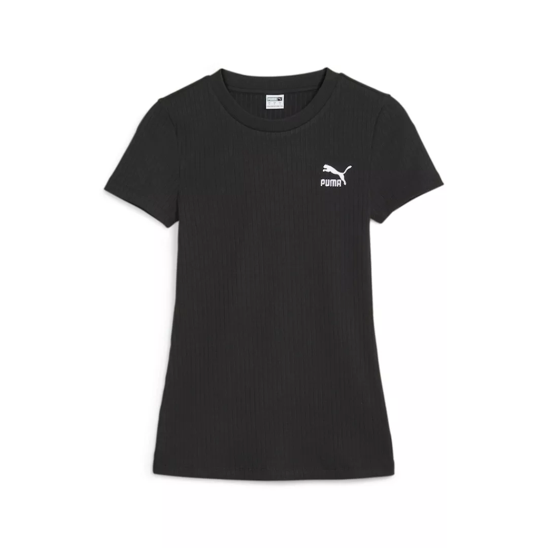 PUMA T-Shirt CLASSICS RIBBED SLIM TEE günstig online kaufen