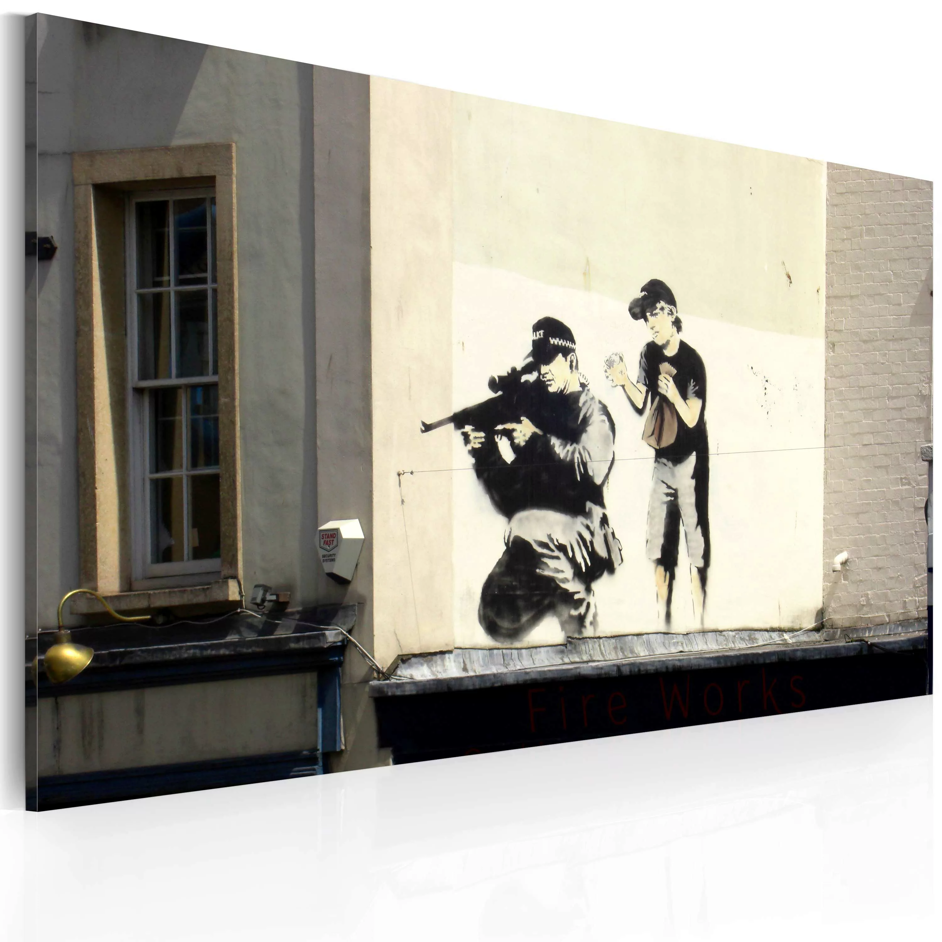 Wandbild - Scharfschütze Und Kind (banksy) günstig online kaufen