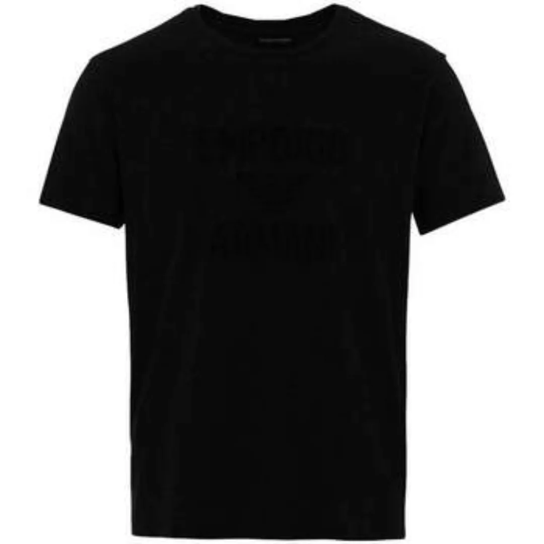 Emporio Armani  T-Shirts & Poloshirts Beach Woven Logo T-Shirt - Black günstig online kaufen