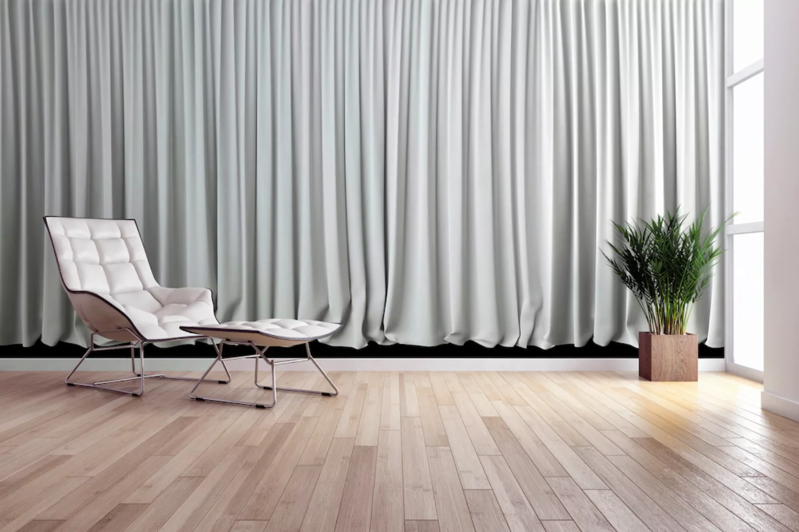 Architects Paper Fototapete »White Curtain«, Vlies, Wand, Schräge günstig online kaufen