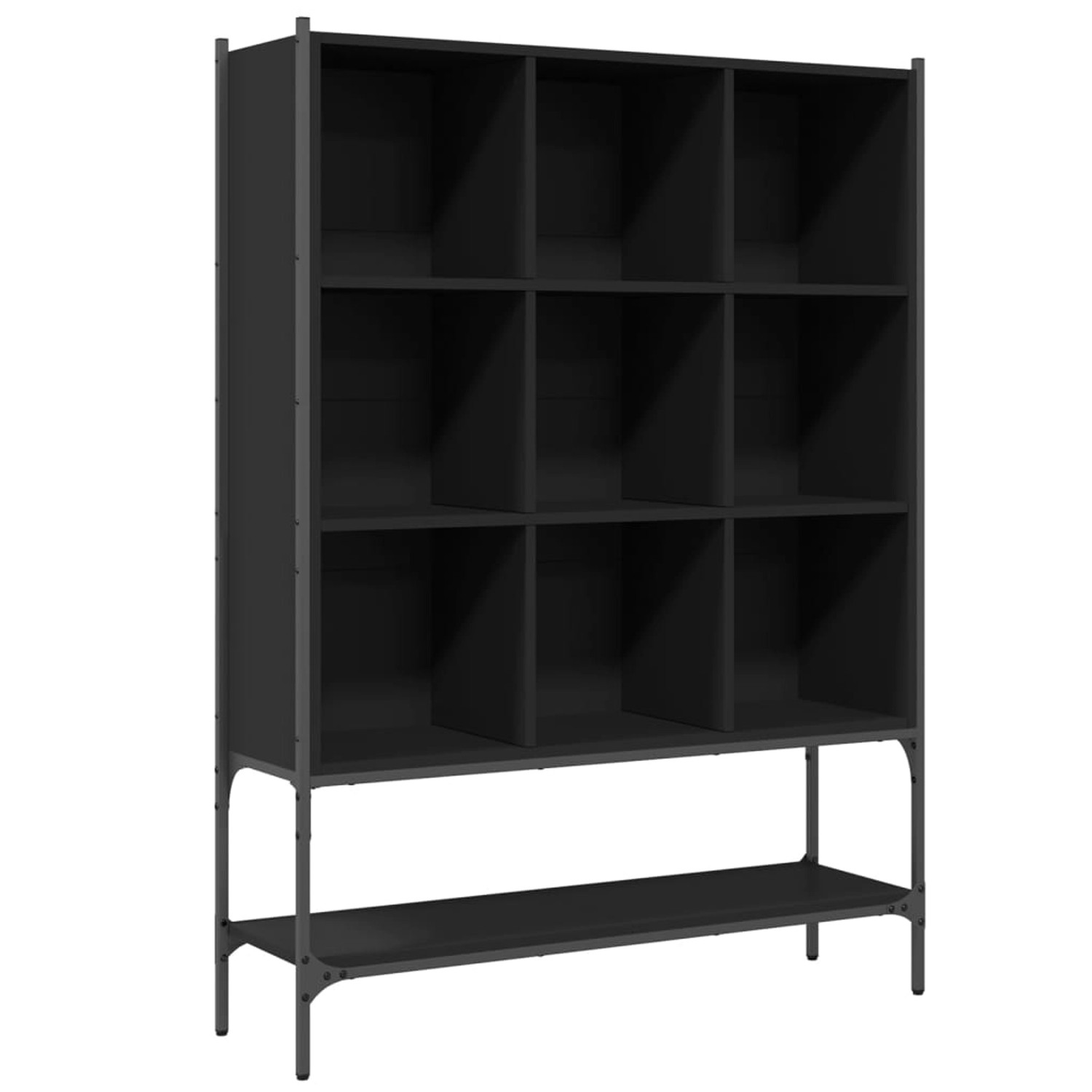 vidaXL Bücherregal Schwarz 102x30x141,5 cm Holzwerkstoff günstig online kaufen