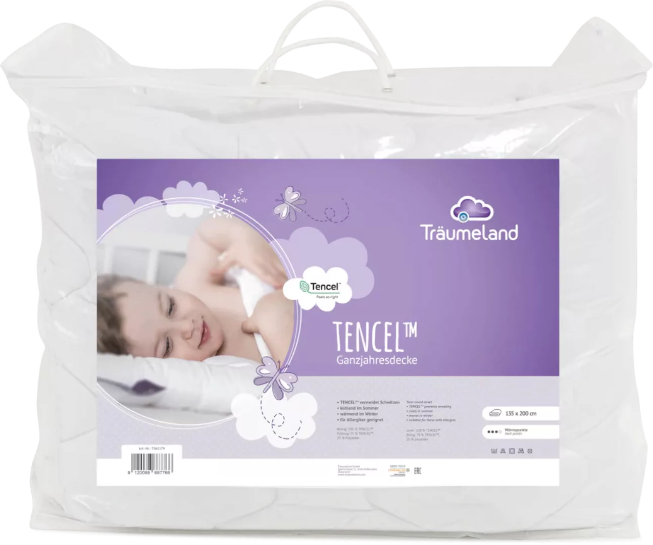 Träumeland Kinderbettdecke »TENCELTM«, 4-Jahreszeiten, (1 St.) günstig online kaufen