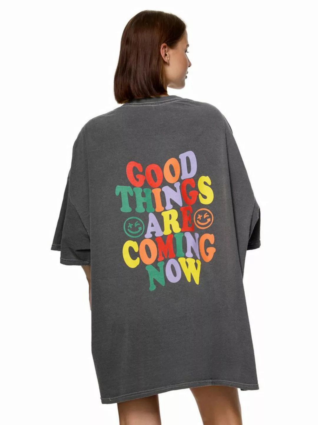 Worldclassca T-Shirt Worldclassca Oversized Print T-Shirt lang Tee Sommer O günstig online kaufen