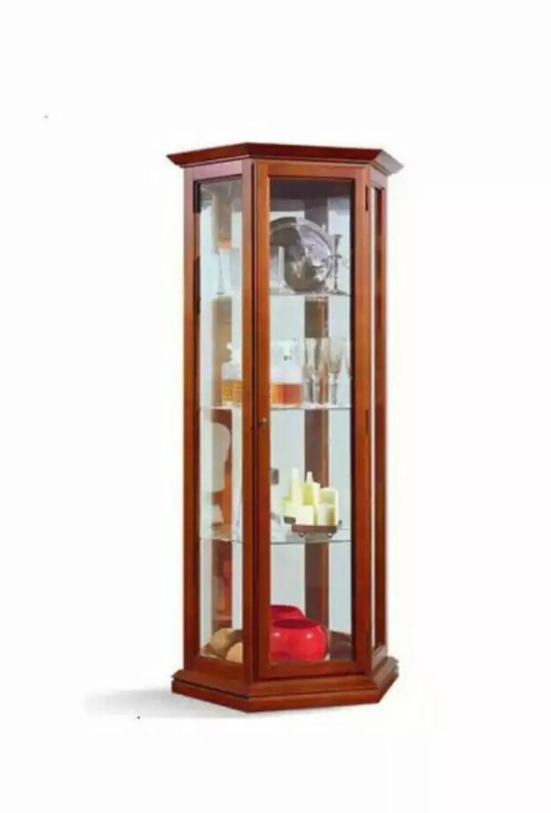 JVmoebel Vitrine Braun Vitrine Holz Luxus Wohnzimmer Möbel Schrank Neu (1-S günstig online kaufen