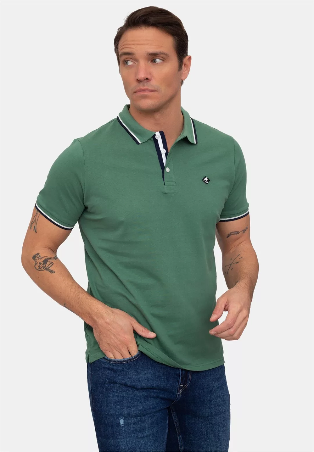 SIR RAYMOND TAILOR Poloshirt, mit klassischem Kragen und kurzer Knopfleiste günstig online kaufen