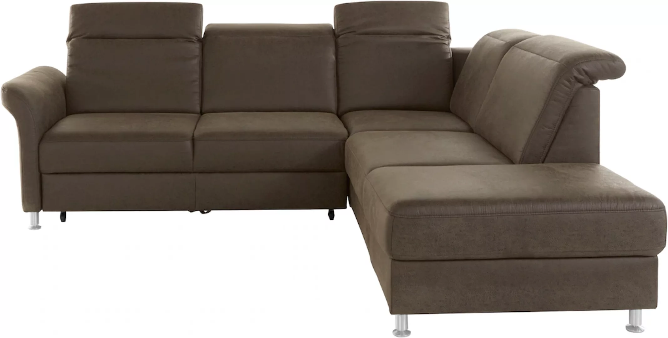 sit&more Ecksofa "Darwin L-Form", inklusive Federkern, wahlweise mit Kopfte günstig online kaufen