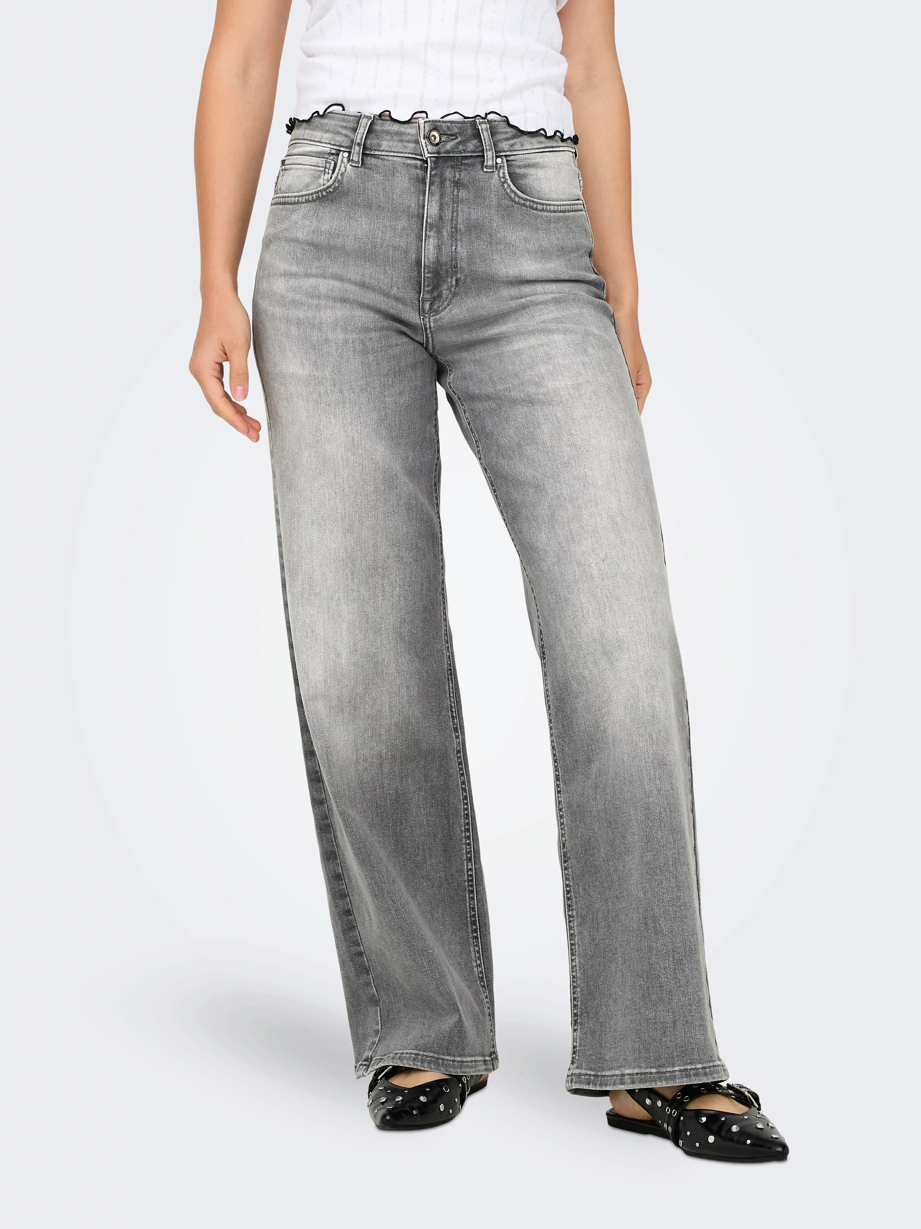 ONLY High-waist-Jeans "ONLMADISON BLUSH HW WID DNM REA0938 NOOS" günstig online kaufen