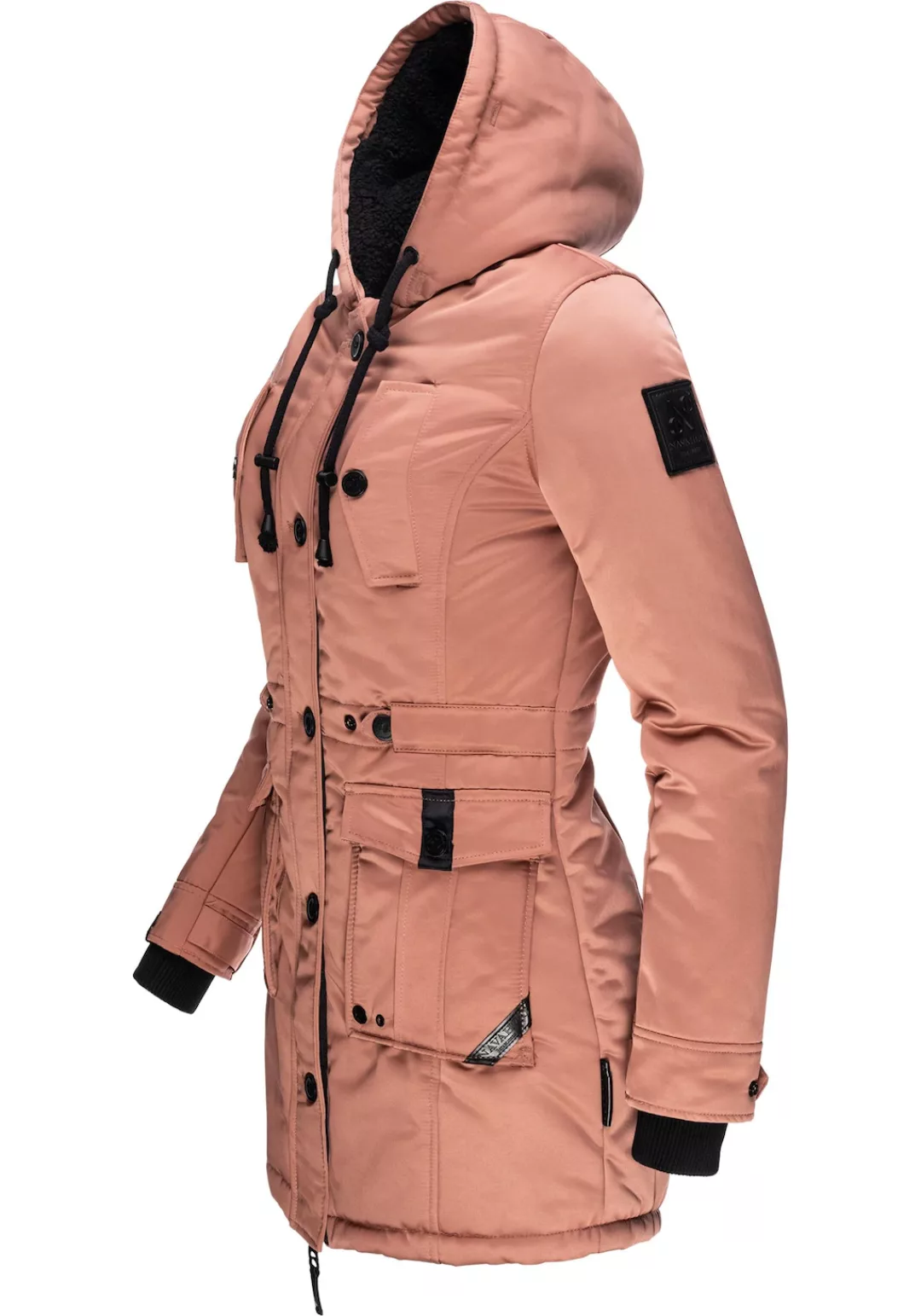 Navahoo Wintermantel Luluna Prc edler Parka mit großer Kunstfellkapuze günstig online kaufen