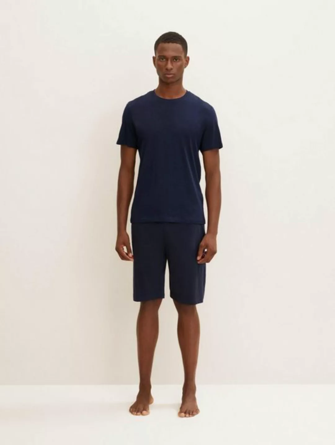 TOM TAILOR Schlafhose Pyjama Shorts aus Jersey günstig online kaufen