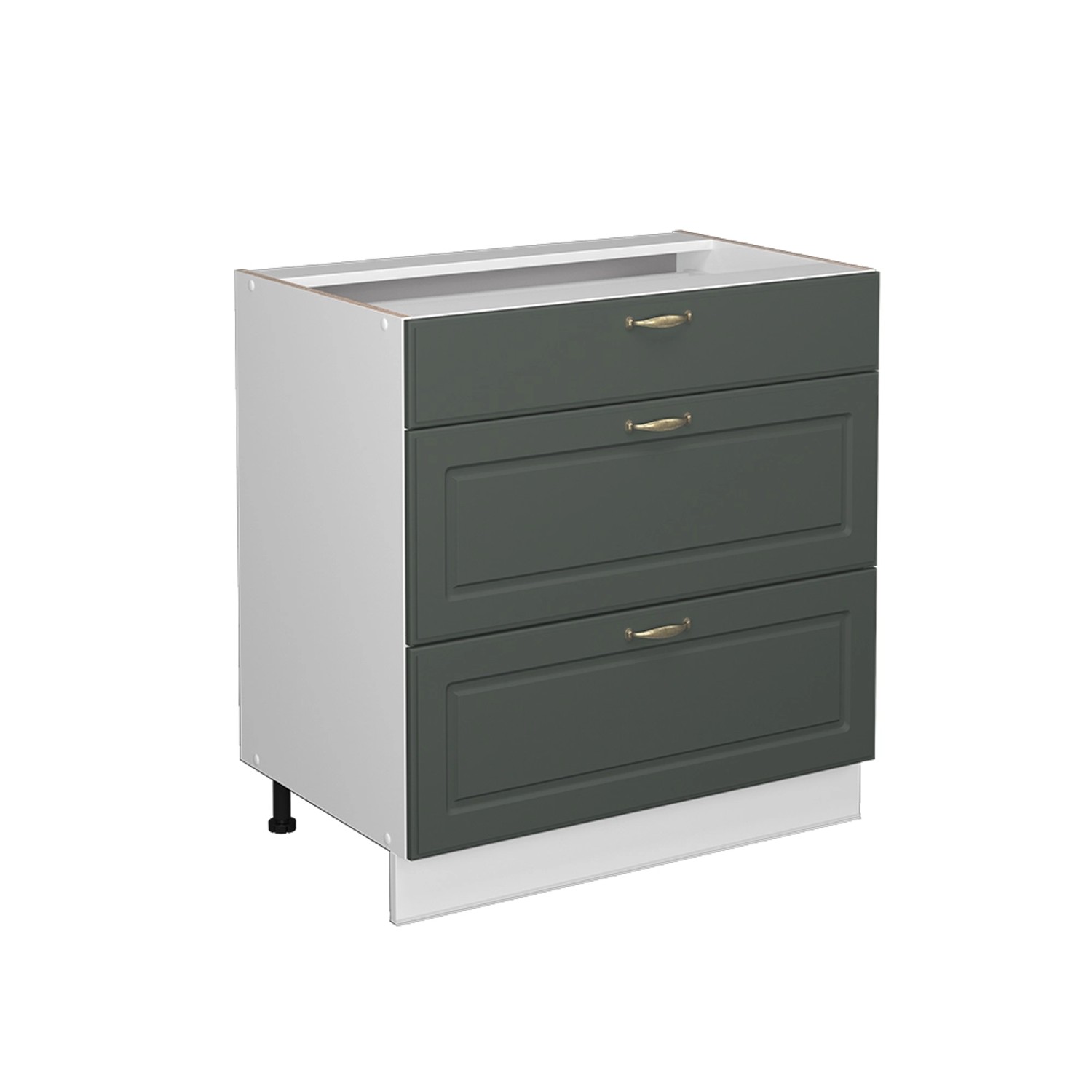 Vicco Midischrank Fame-Line Grün-Gold LH/Weiß 80x82cm günstig online kaufen