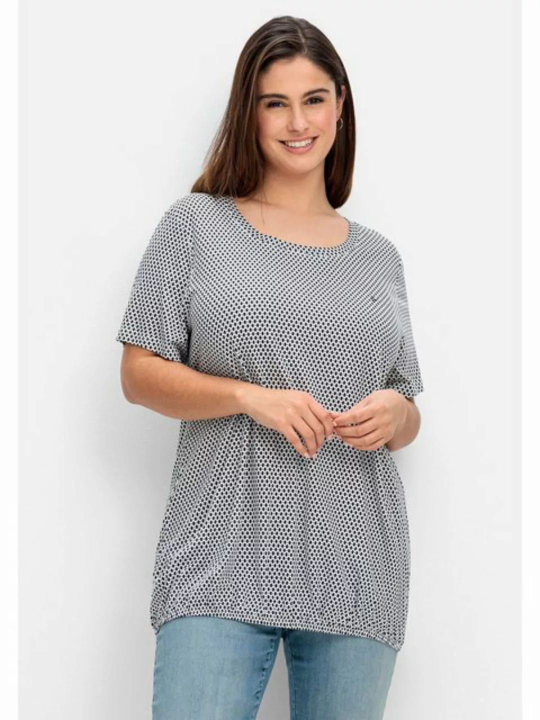 Sheego T-Shirt Große Größen im Doppelpack, mit Rundhalsausschnitt günstig online kaufen