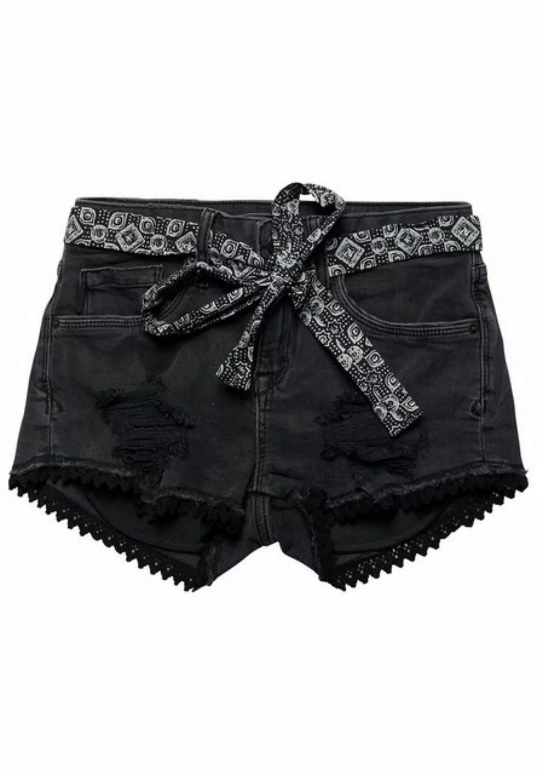 Superdry Jeansshorts Superdry Shorts LACE HOT SHORT Wolcott Black Stone Des günstig online kaufen