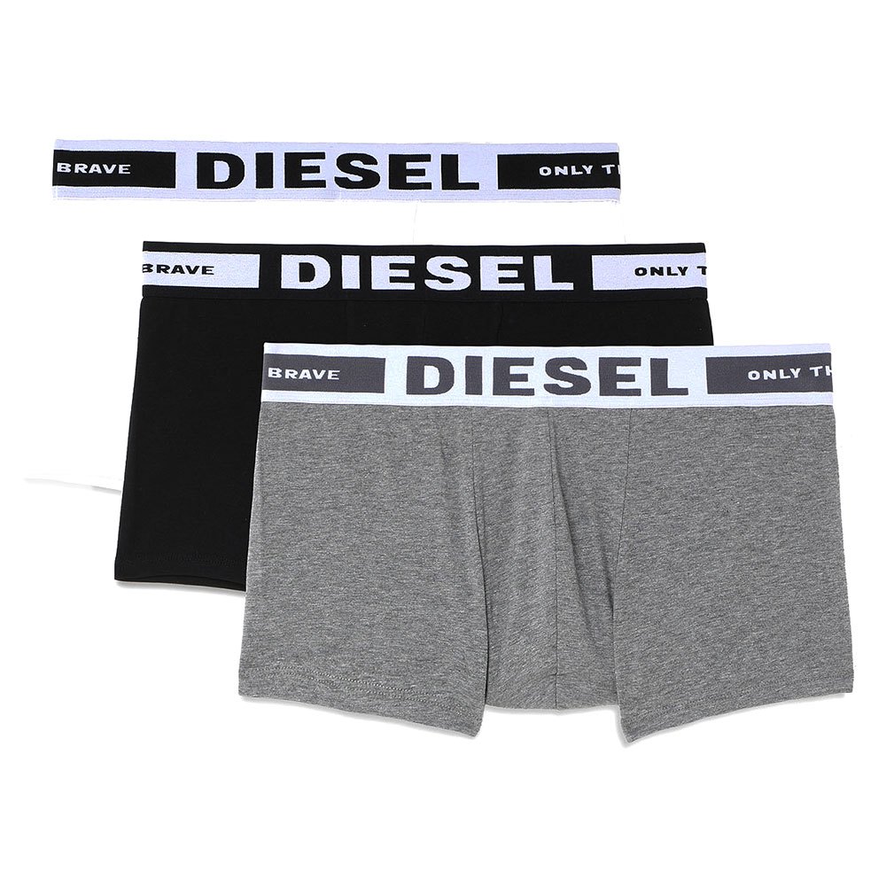 Diesel 3-er Set Trunks Schwarz, Grau & Weiß günstig online kaufen