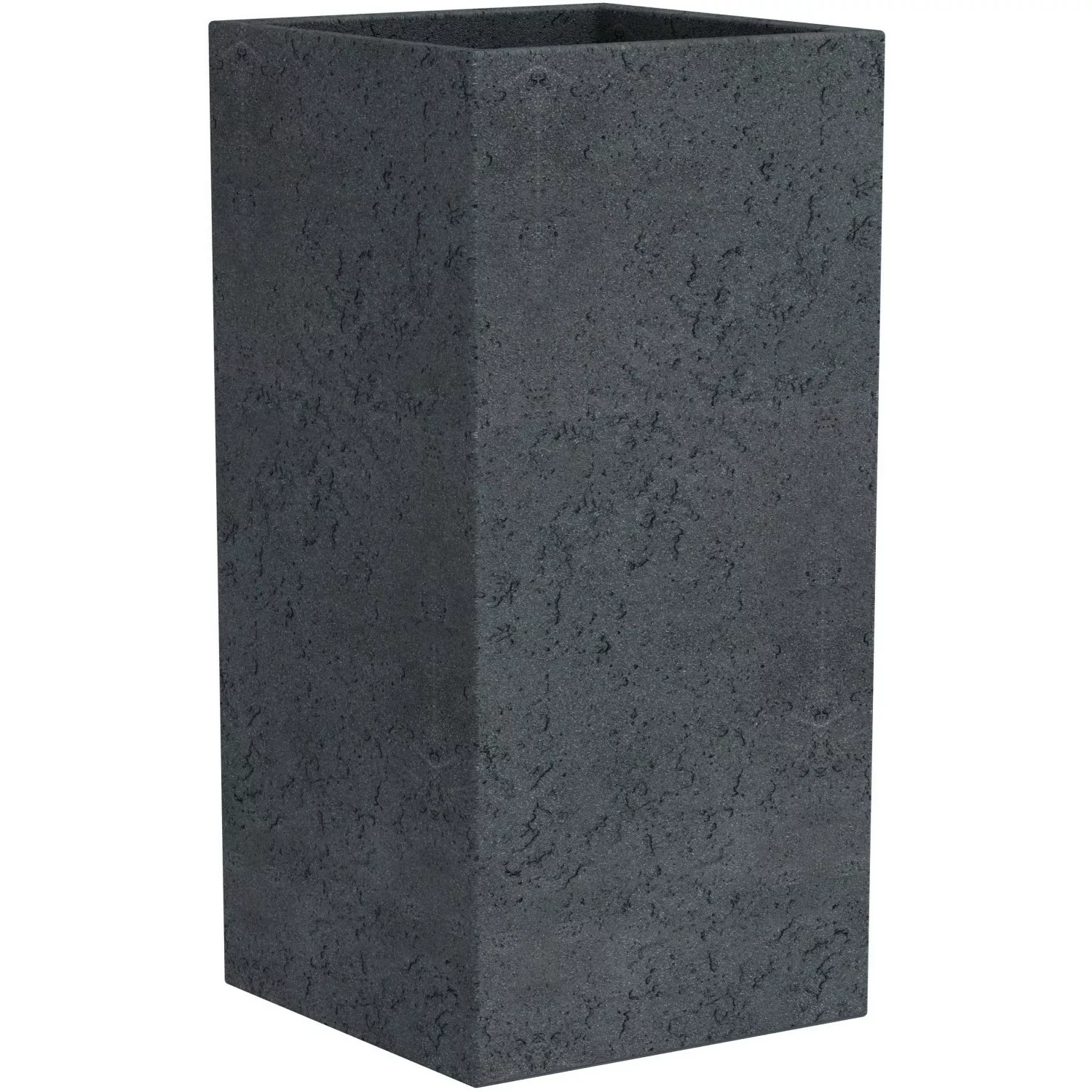 Scheurich Pflanzgefäß C-Cube 38 cm x 38 cm Stony Black günstig online kaufen