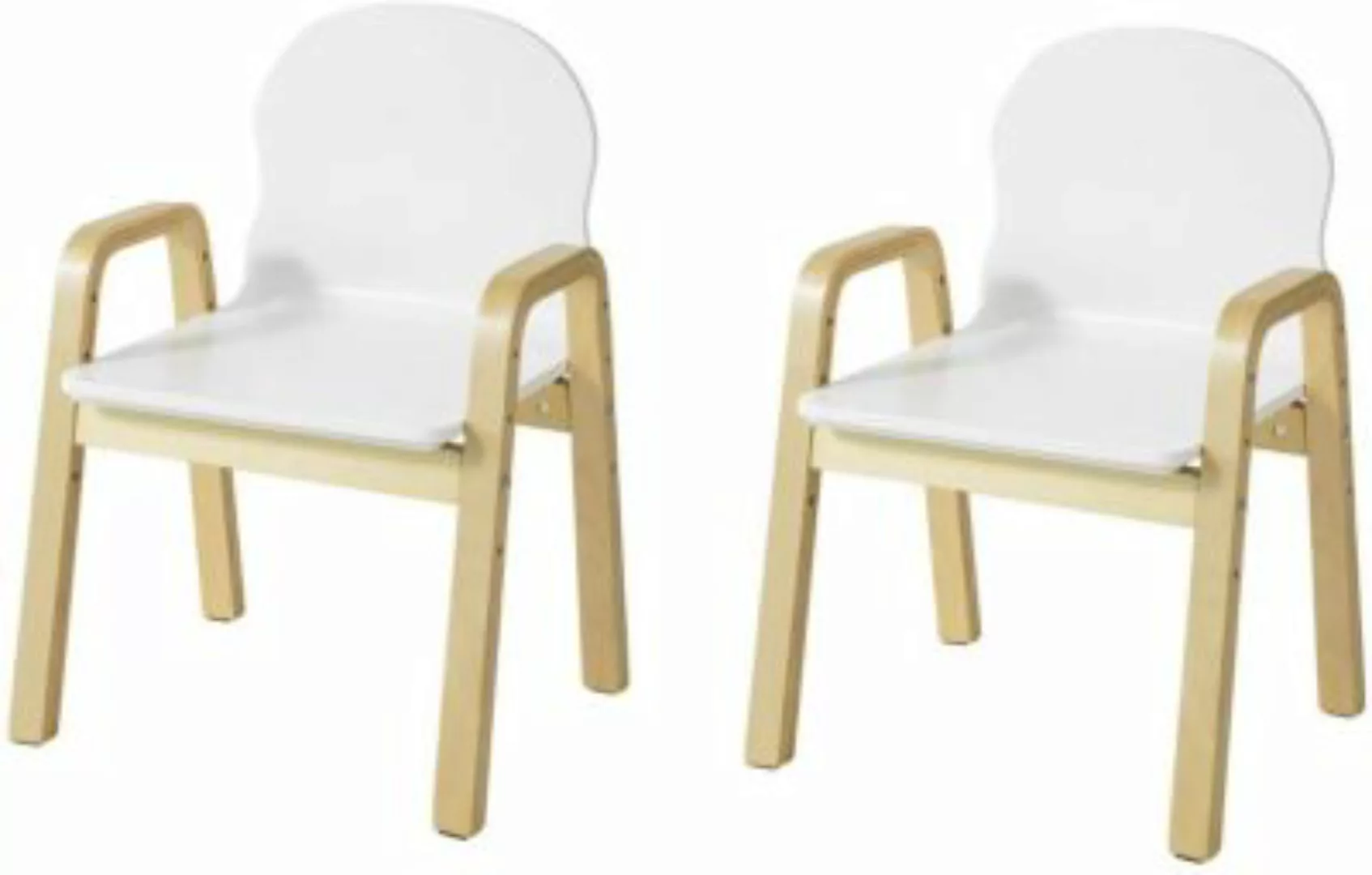 SoBuy® 2er Set Kinderstuhl mit Armlehnen und Rückenlehne, höhenverstellbar günstig online kaufen