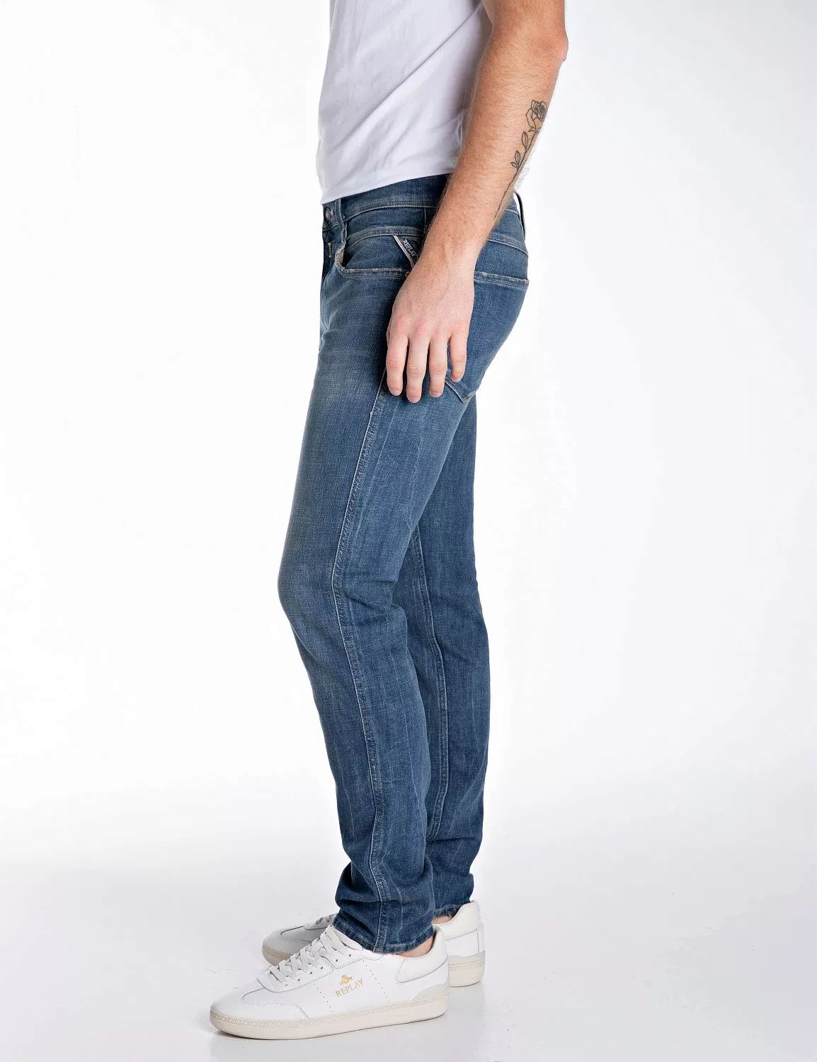 Replay Slim-fit-Jeans "ANBASS", mit Washed-Optik günstig online kaufen