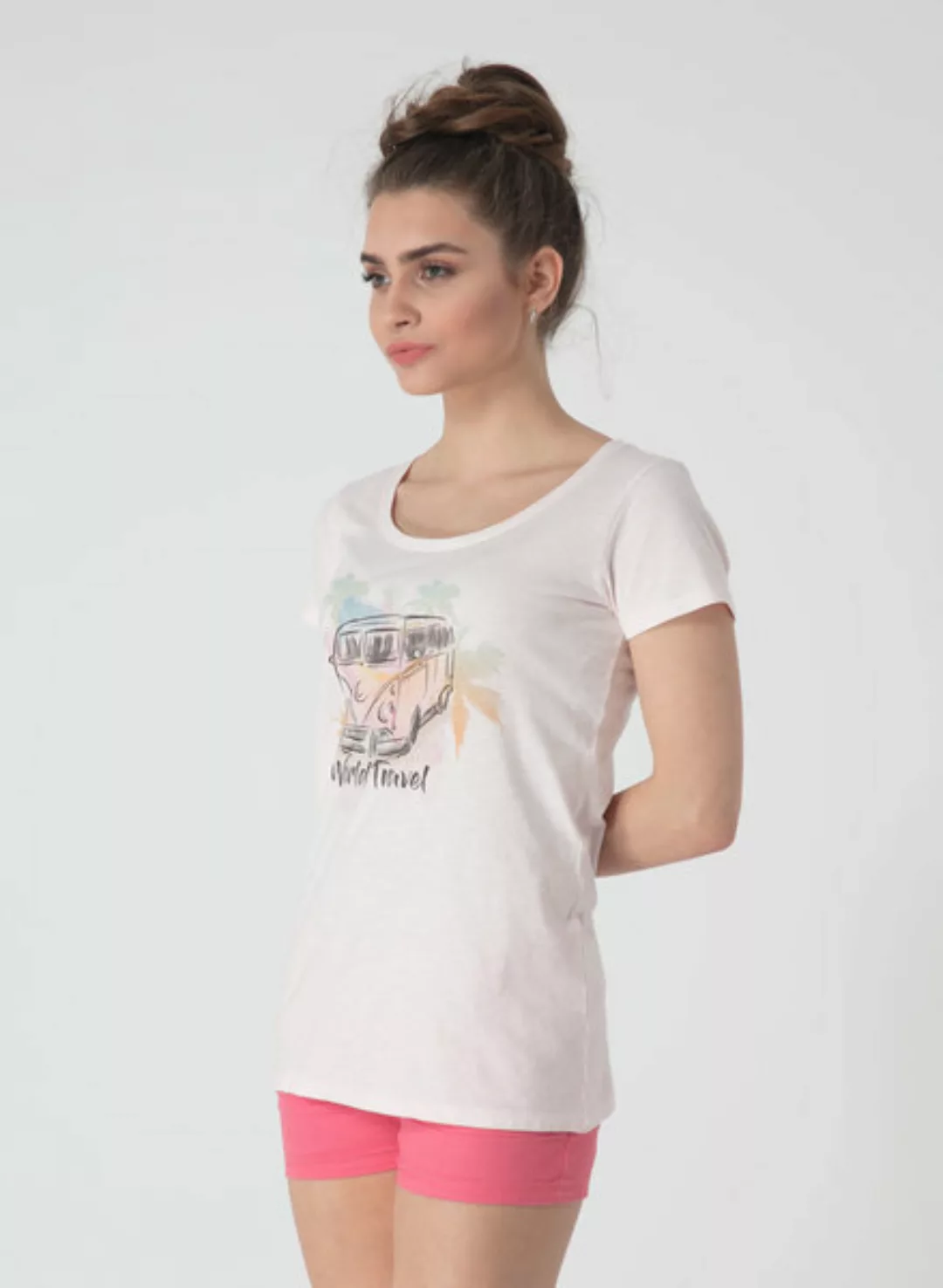 Bedrucktes 100% Bio Baumwolle T-shirt günstig online kaufen