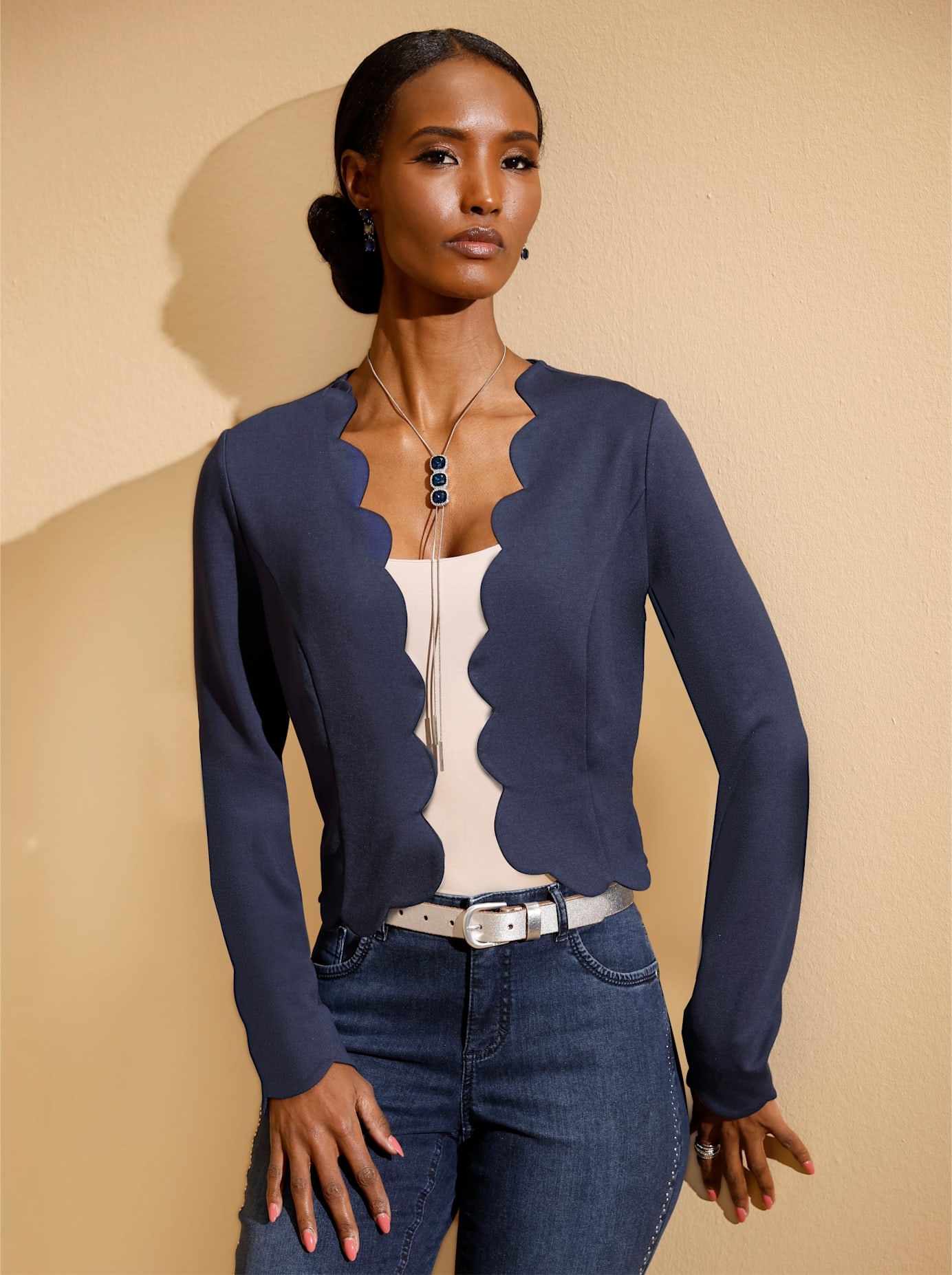 creation L Shirtjacke "Jersey-Shirtjacke", (1 tlg.) günstig online kaufen