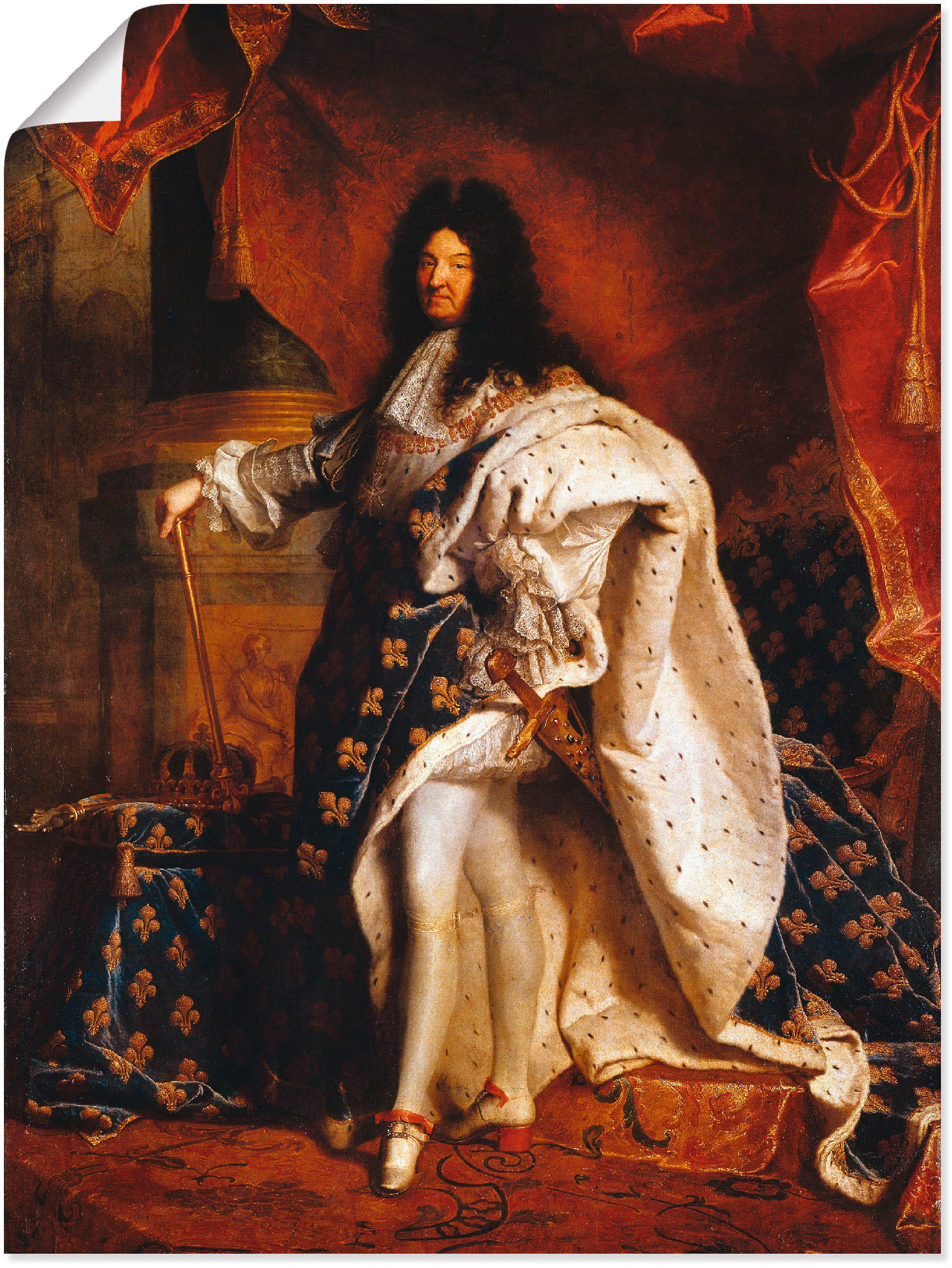 Artland Wandbild "Ludwig XIV. von Frankreich, 1701", Menschen, (1 St.), als günstig online kaufen